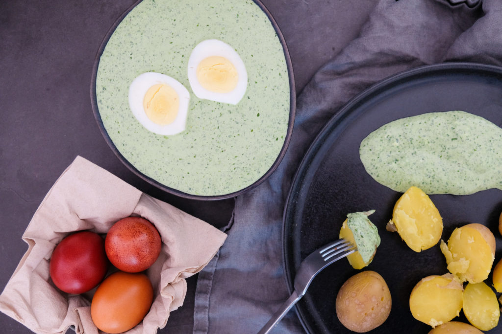 Glutenfreie Frankfurter Grüne Soße oder Grie Soß - travel and free