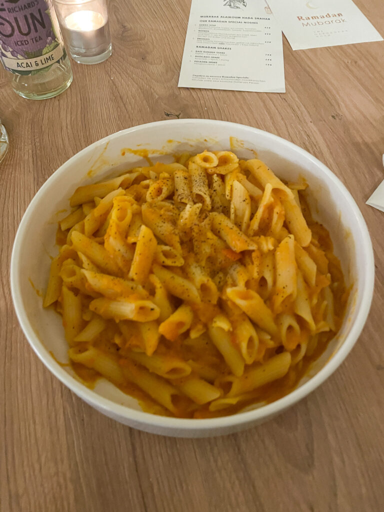 gluten-free pasta with pumpkin in Stuttgart