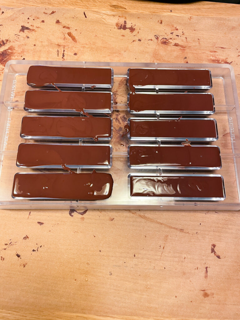 chocolate praline making