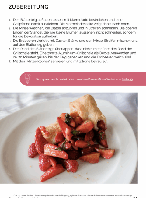 E-Book: Glutenfreies und Vegetarisches Grillen Erdbeerkuchen Zubereitung