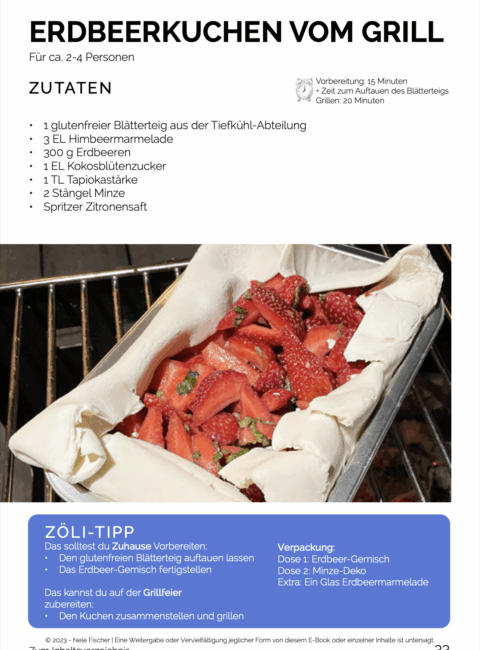 E-Book: Glutenfreies und Vegetarisches Grillen Erdbeerkuchen Zutaten